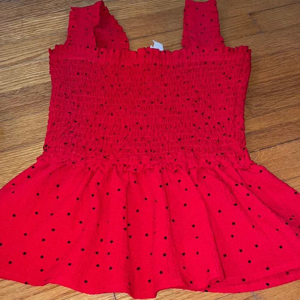 Brand new red/black tank.